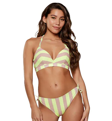 Dámské vyztužené bikiny LingaDore 7711 neonový prouh