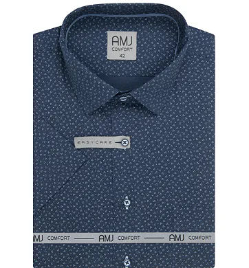 Elegantní košile pro muže AMJ Comfort Slim VKSBR 1440 navy