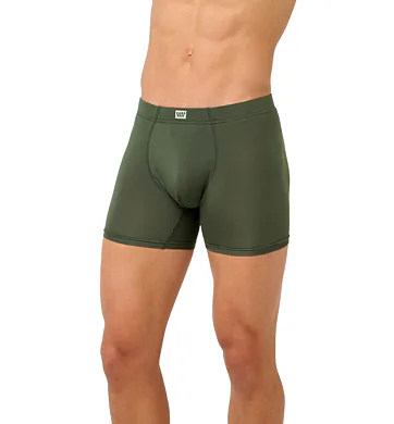 Pánské boxerky Vamp Micromodal s dlouhýma nohavičkama 22855 green ivy