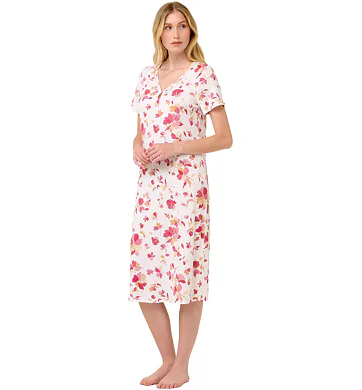 Letní noční košile Vamp s potiskem 22063 rose taupe