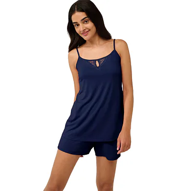 Pohodlné dámské pyžamo Vamp s krajkou 22092 blue cavern