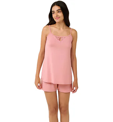 Pohodlné dámské pyžamo Vamp s krajkou 22092 pink blush