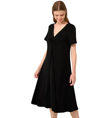 Jednoduché letní šaty s plisé Vamp 22510 black
