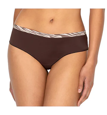 Dámské brazilky laserem střižené Timo 102852 dark chocolate