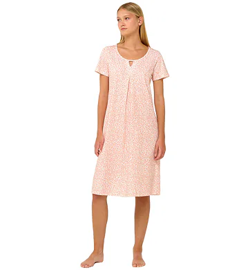 Bavlněná letní noční košile Vamp 22224 blue peony