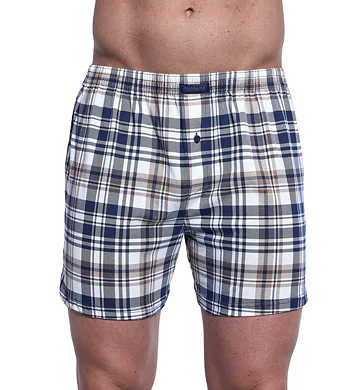 Bavlněné trenýrky do podkovy Cornette Comfort 002/319 navy-moka kostka