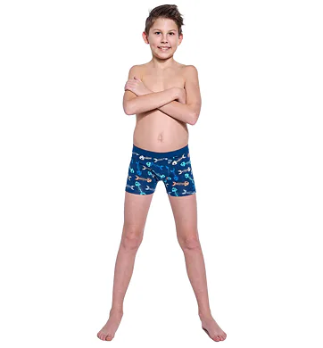 Chlapecké boxerky Cornette Young Fishbone navy