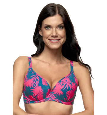 Dvoudílné plavky Fantasy Erika P1102/K43 pink-jeans vzor