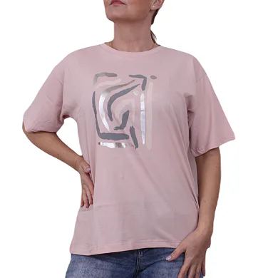 Stylové dámské tričko Latynka 504 st. růžová