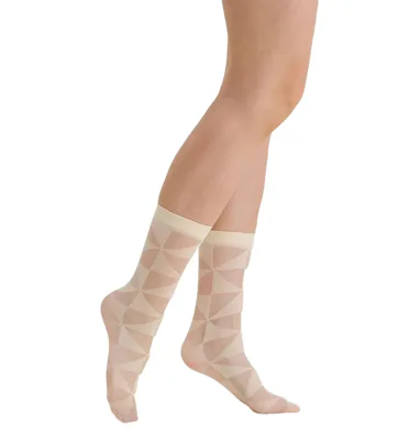 Silonkové ponožky Gabriella Syla 612 cream