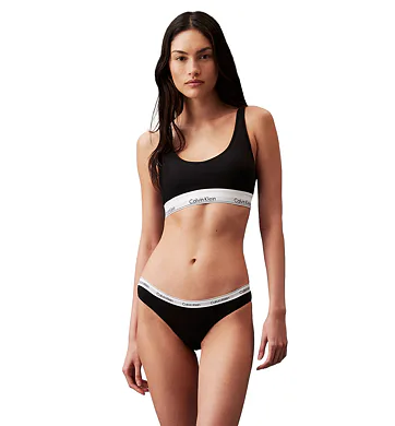 Dámské klasické kalhotky Calvin Klein MODERN LOGO QD5207 bílá