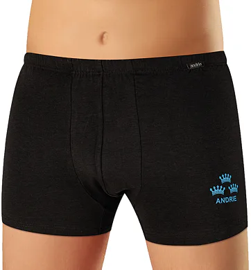 Pánské boxerky Andrie s bambusem PS 5909 černá