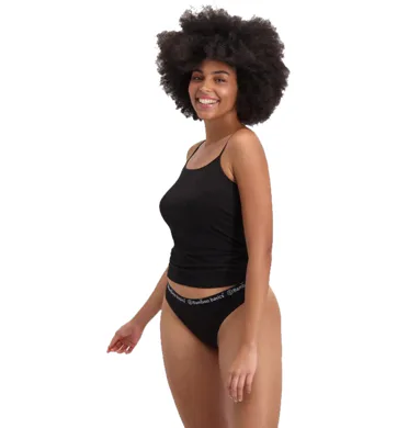 Dámská tanga z bambusu Bamboo basics Emma černé