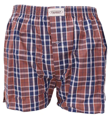 Pánské popelínové trenýrky Climber 3100C92 čoko-jeans kostka