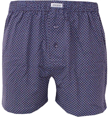 Pánské bavlněné trenky s jemným vzorem Andrie PS 5897 navy
