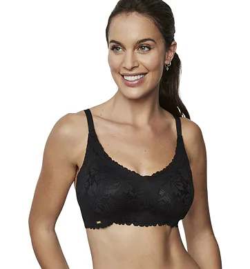 Luxusní trojúhelníková braletka bez kostic Selmark 10910 černá