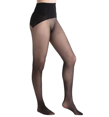 Dámské silonky Nadotec Elegance černá, s vysokým pasem proti rolování