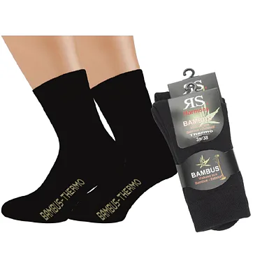 Bambusové termo ponožky RS 43057 černá