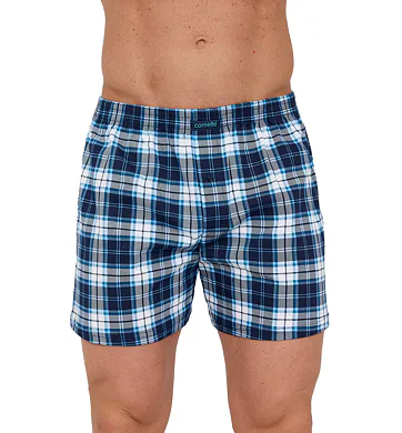 Pánské trenky Cornette Comfort 002/335 modrá kostka