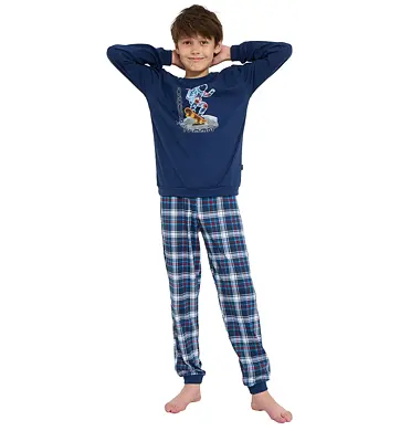 Chlapecké pyžamo Cornette Young Astronaut navy