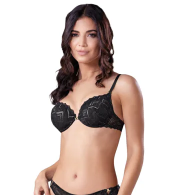 Dámská krajková push-up podprsenka Leilieve černá