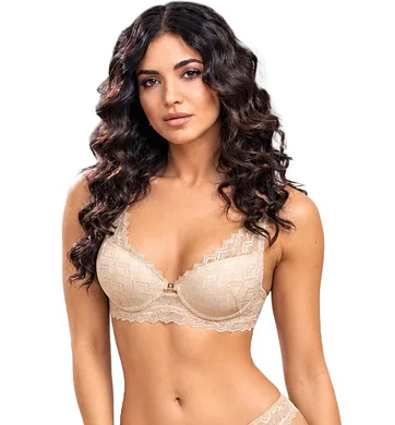 Dámská krajková push-up podprsenka Leilieve béžová