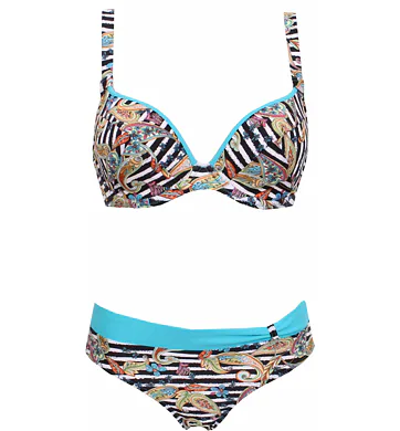 Vyztužené plavky Beauty Bra Timo 842592 proužek