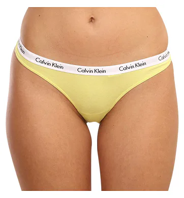 Tanga pro ženy Calvin Klein QD3587E limet