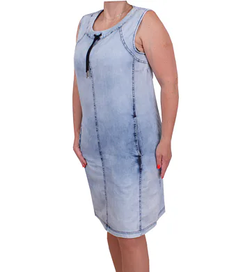 Šaty se stahovací šňůrkou Linda 71890 sv. jeans