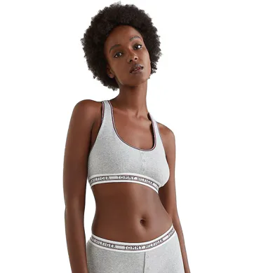 Tommy Hilfiger Bralette Antimicrobial UW0UW03503 sv. šedá