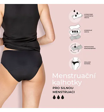 Menstruační kalhotky Timo 191500 černé