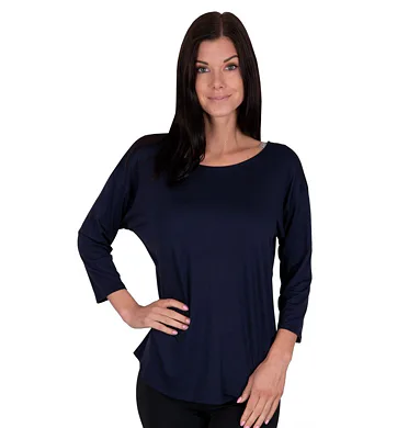 Dámské tričko s 3/4 rukávem Babell HTX0015 navy
