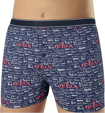 Pánské trenky s přiznanou gumou v pase Andrie PS 5688 relax