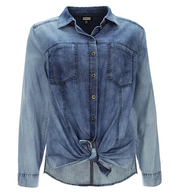 Džínový vzhled halenky na košili Kenny S. 811964 jeans