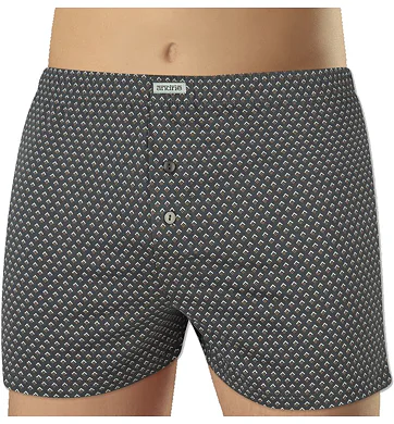 Pánské trenky s elegantním vzorem Andrie PS 5721 grafit