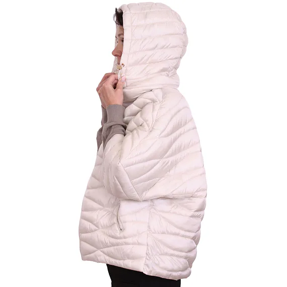 Prošívaná přechodová bunda Fly 2512 cream