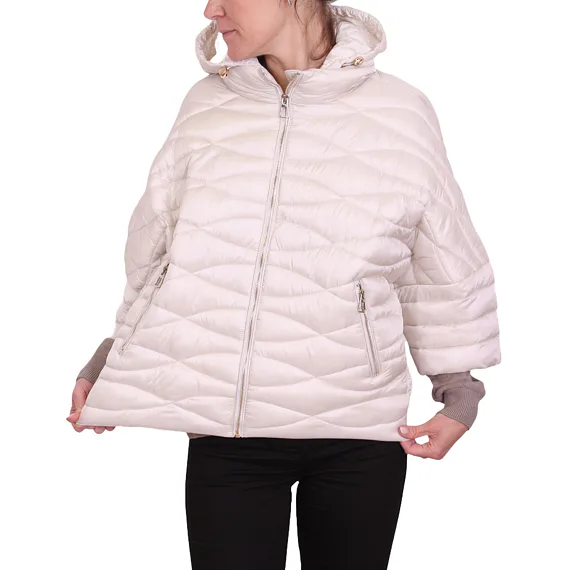 Prošívaná přechodová bunda Fly 2512 cream