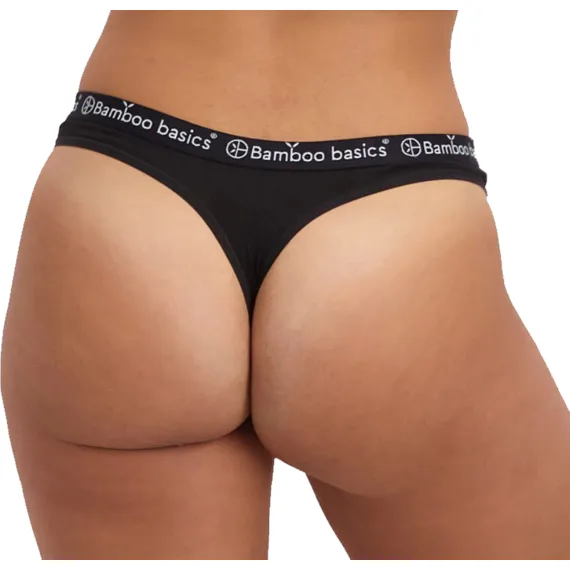 Dámská tanga z bambusu Bamboo basics Emma černé