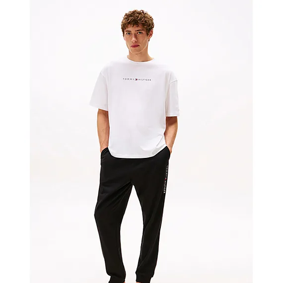 Pánské tričko Tommy Hilfiger UM0UM03685 optic white
