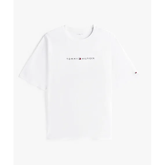 Pánské tričko Tommy Hilfiger UM0UM03685 optic white