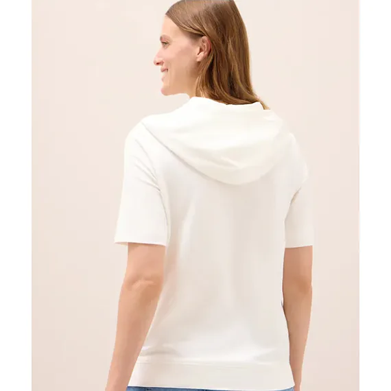 Dámské tričko Cecil s kapucí 323876 cream