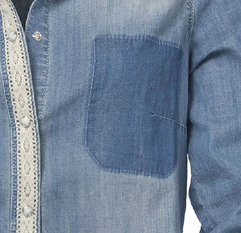 Košile YaYa 12074 - jeans detail