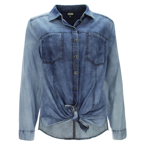 Džínový vzhled halenky na košili Kenny S. 811964 jeans